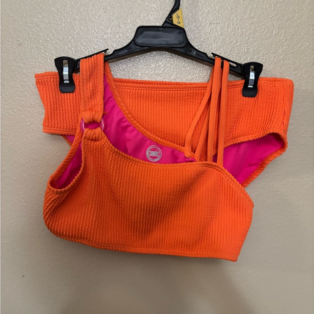 Girls two piece bikini midrise